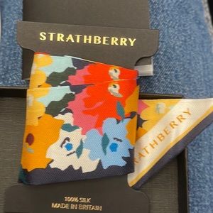 New never worn or unwrapped Strathberry Silk Skinny Scarf Twilly